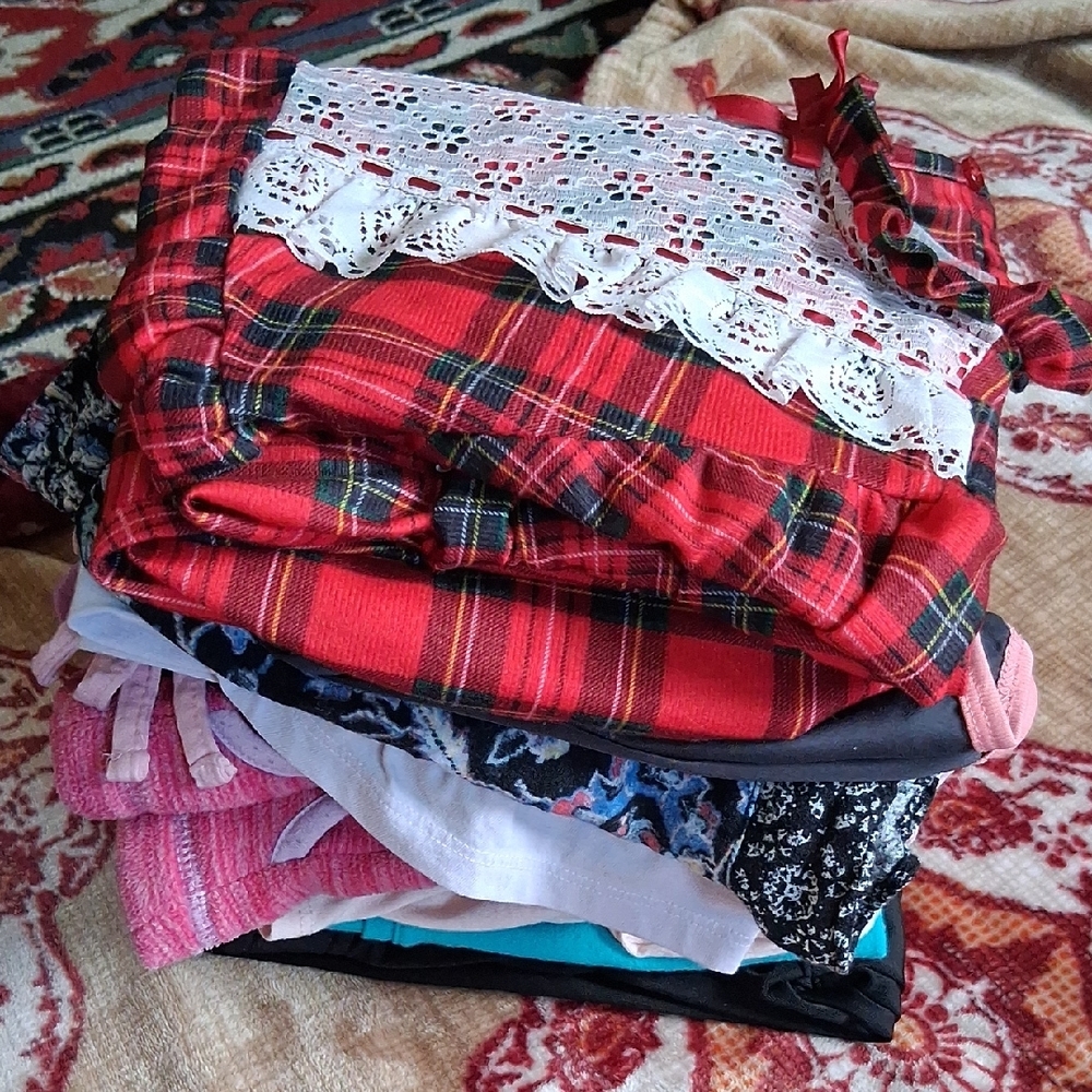 Plaid Ruffle Kids Pajama Set #1